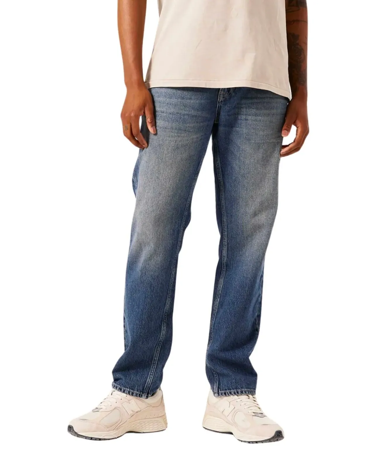 Garcia Maurizio Dad Fit Jeans in Mittelblau