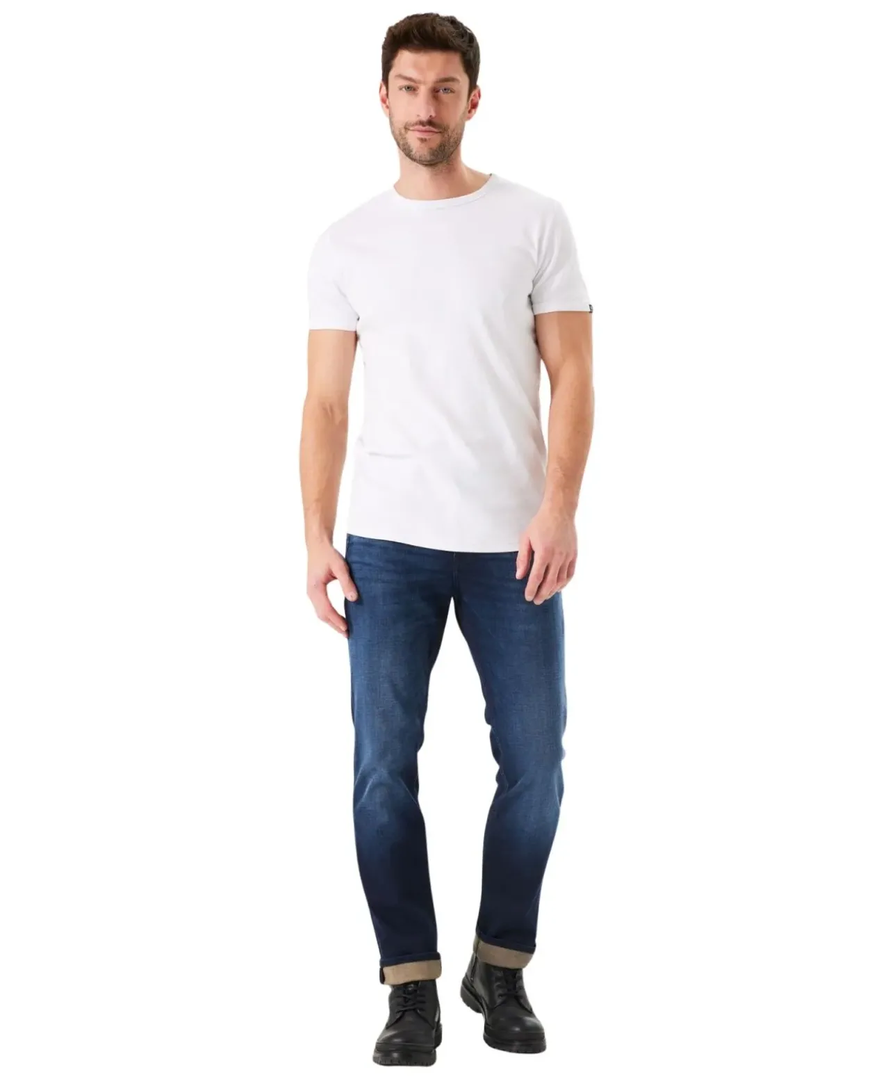 Garcia Rocko 691 Jeans in Dunkelblau mit Straight fit
