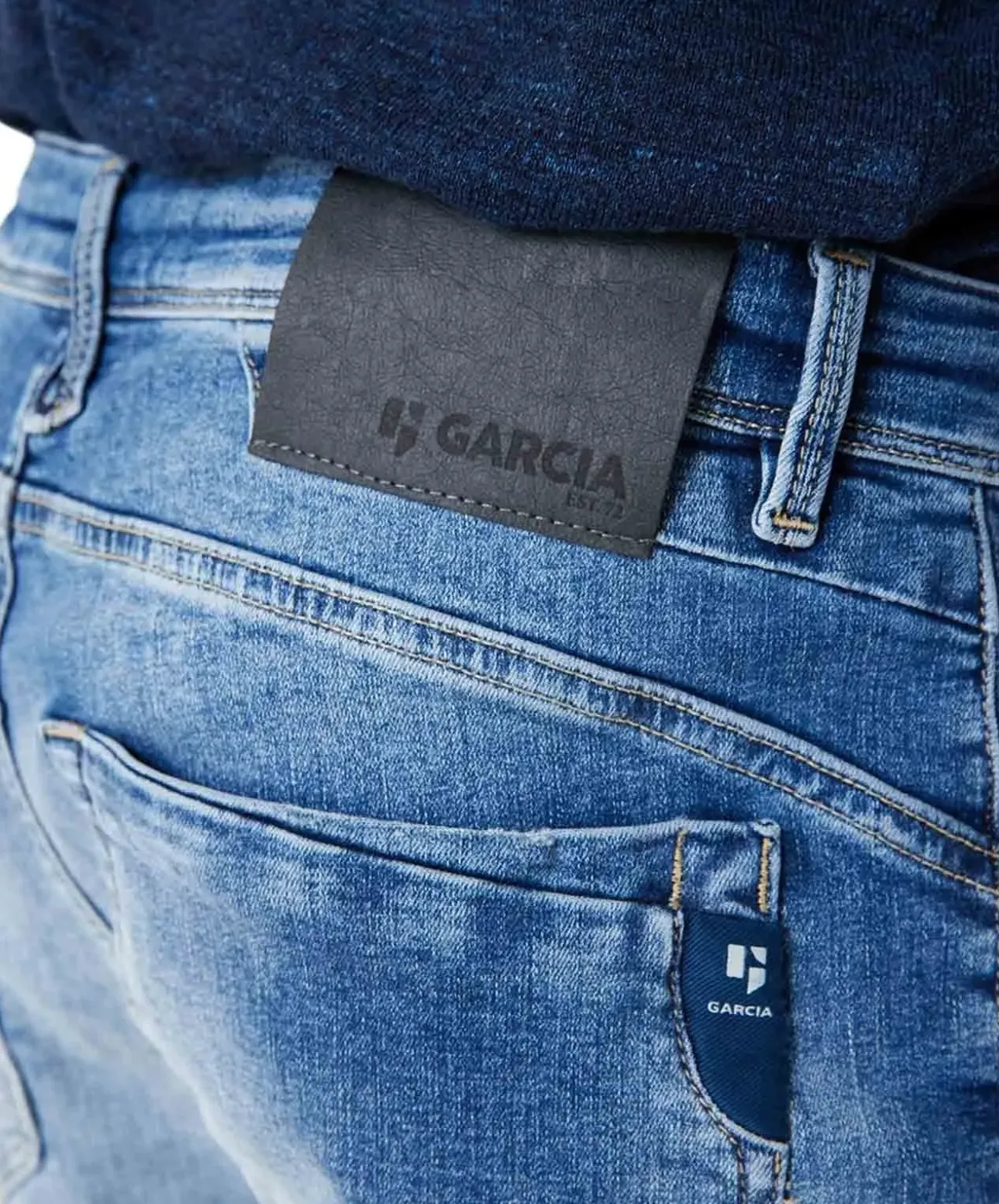 Garcia Rocko Slim fit Jeans in blauer Vintage-Waschung