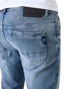 Garcia Rocko Straight Fit Jeans in Mittelblau
