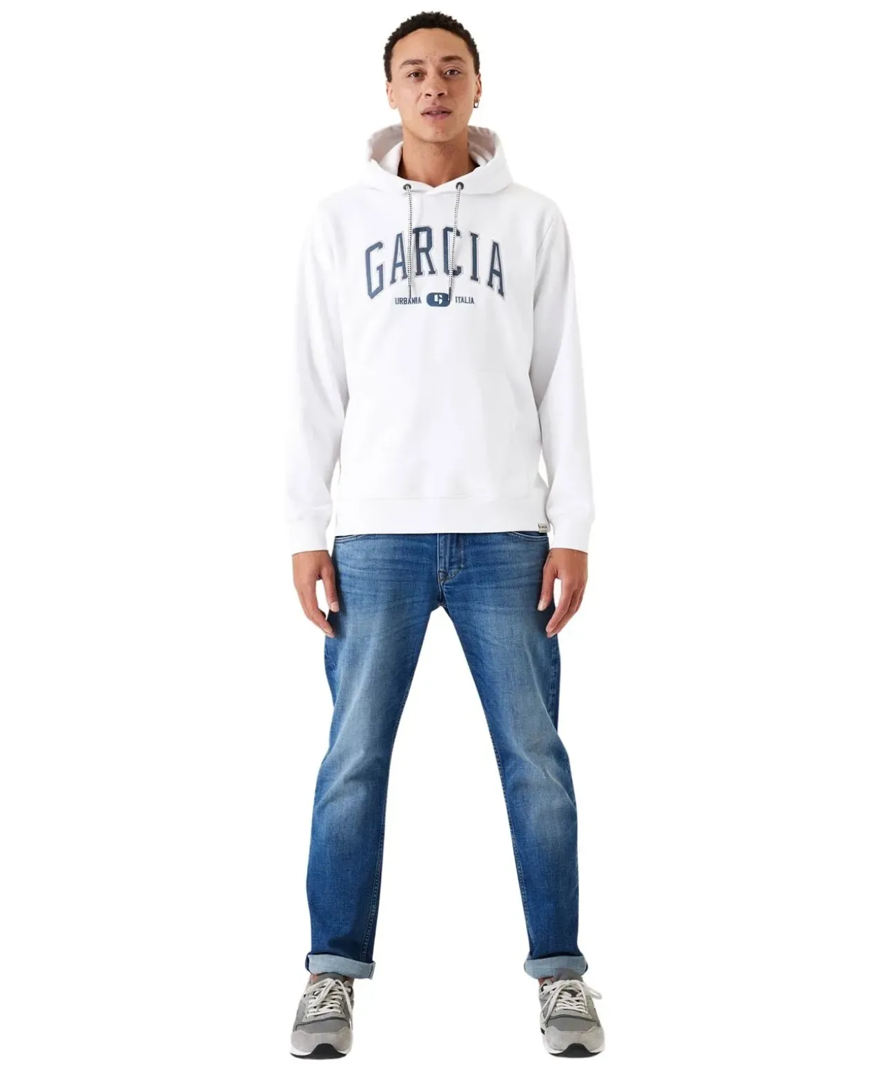 Garcia Russo Jeans Tapered in mittelblauer Waschung