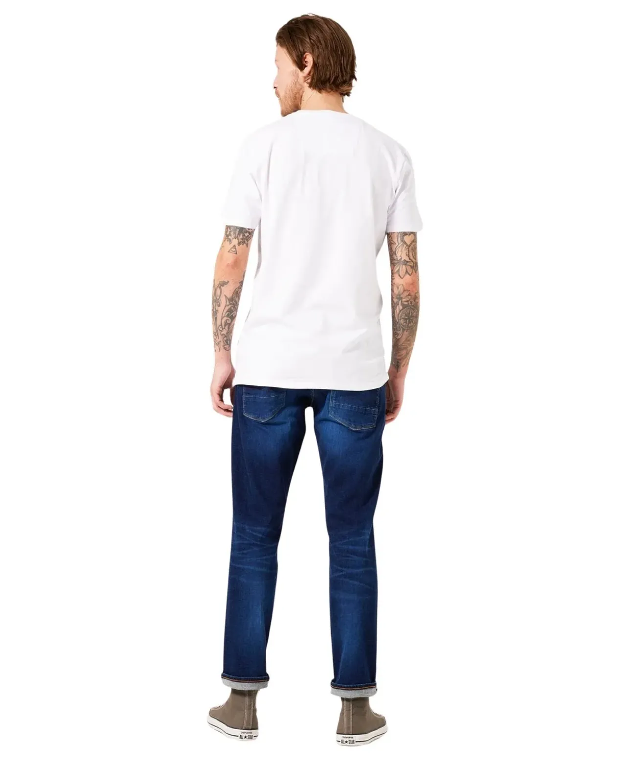 Garcia Russo Tapered Jeans in Medium Blue Used