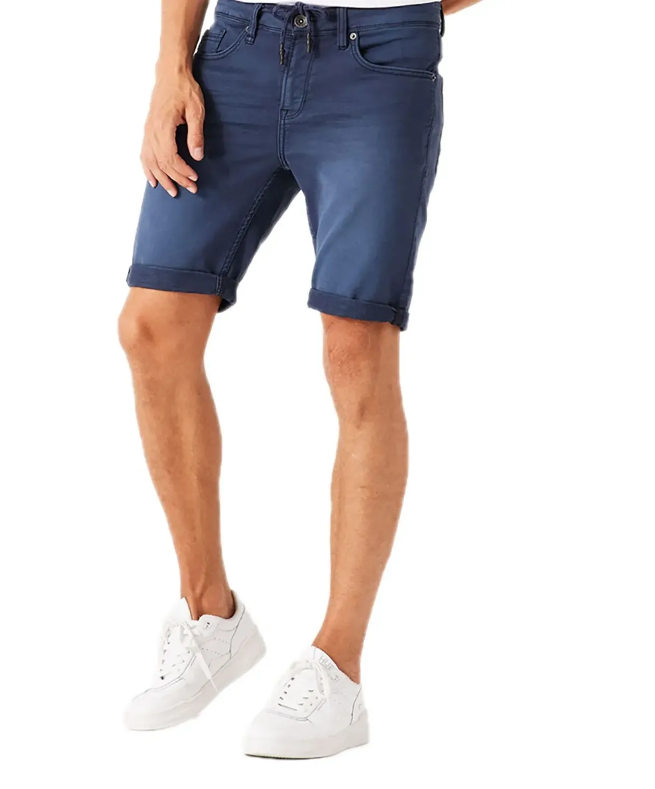 Garcia Savio Jeans Shorts in mittelblauem Used