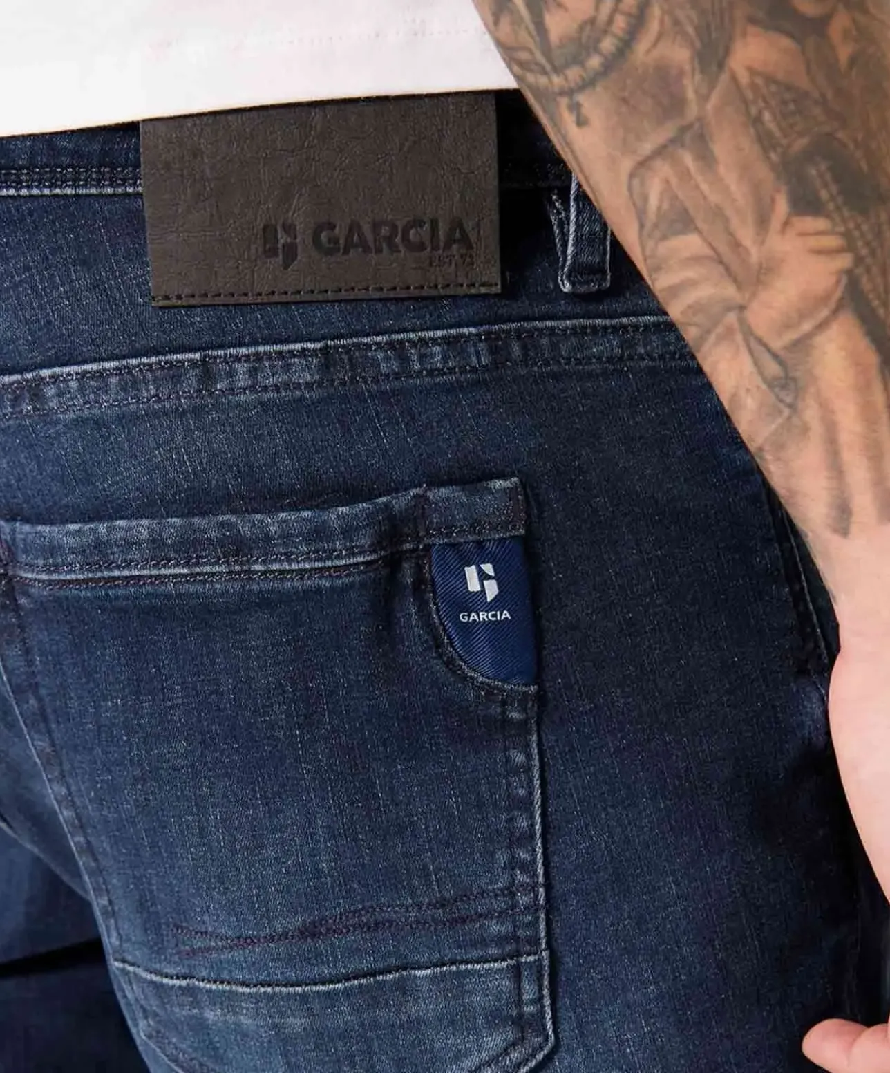 Garcia Savio Jeans Slim Fit Savio in Mittelblau