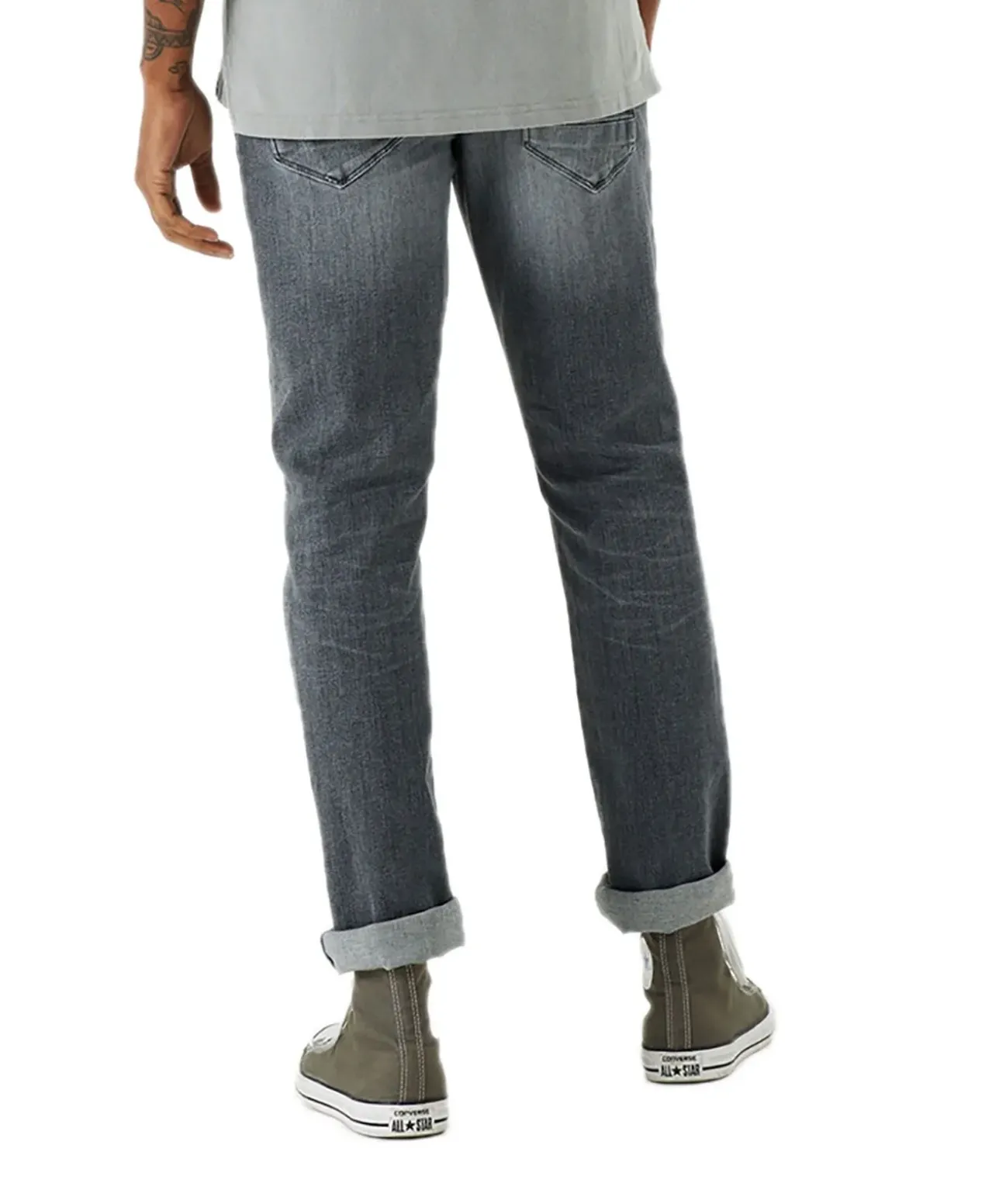 Garcia Savio Jeans Slim Fit in grauer Used Optik