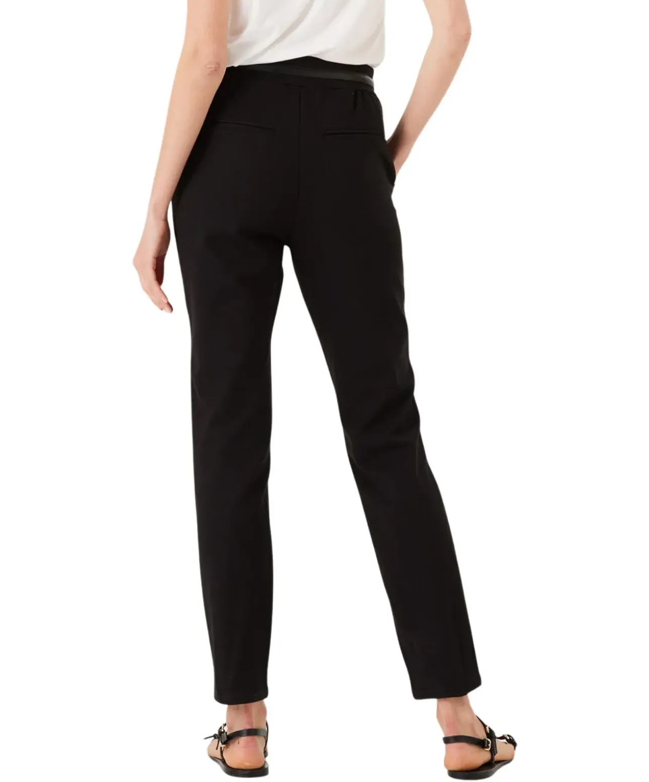 Garcia Stoffhose in Schwarz mit Stretch