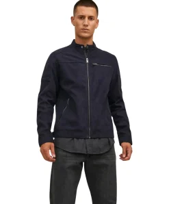 Jack & Jones Bikerjacke Rocky aus Kunstwildleder
