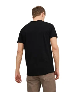 Jack & Jones Bio Baumwolle T Shirt Basher Tee in Schwarz