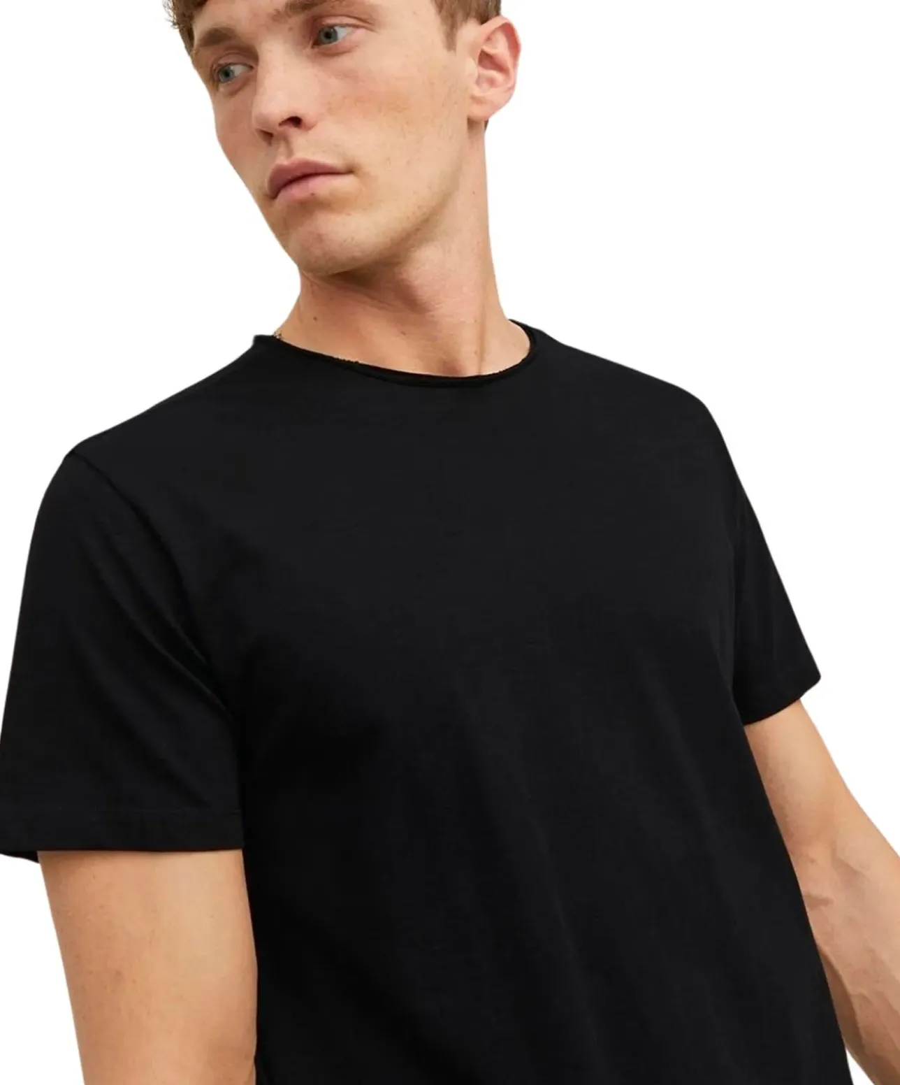Jack & Jones Bio Baumwolle T Shirt Basher Tee in Schwarz