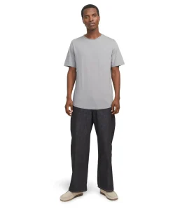 Jack & Jones Bio Baumwolle T Shirt Basher Tee in Grau