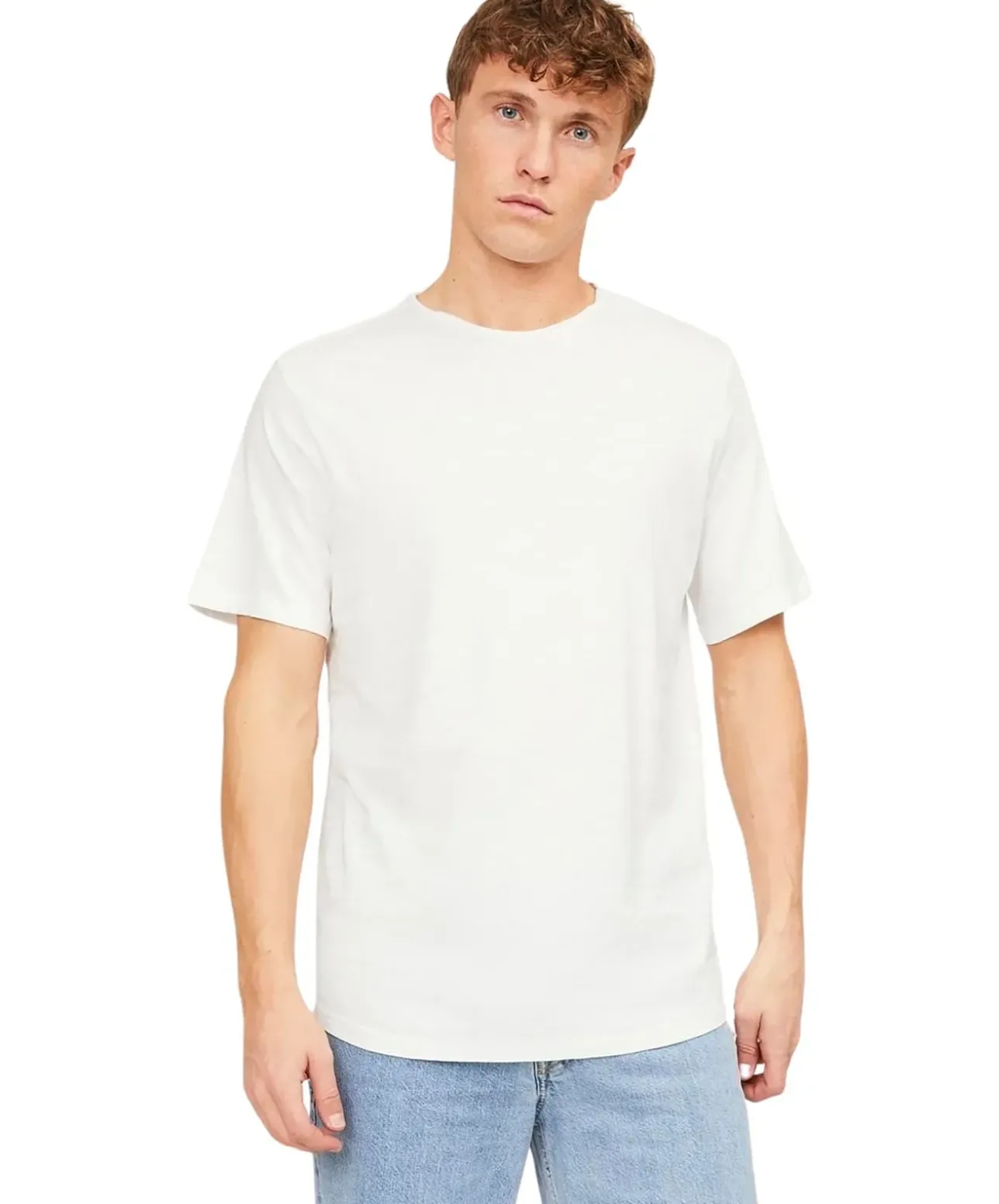 Jack & Jones Bio Baumwolle T Shirt Basher Tee in Weiß