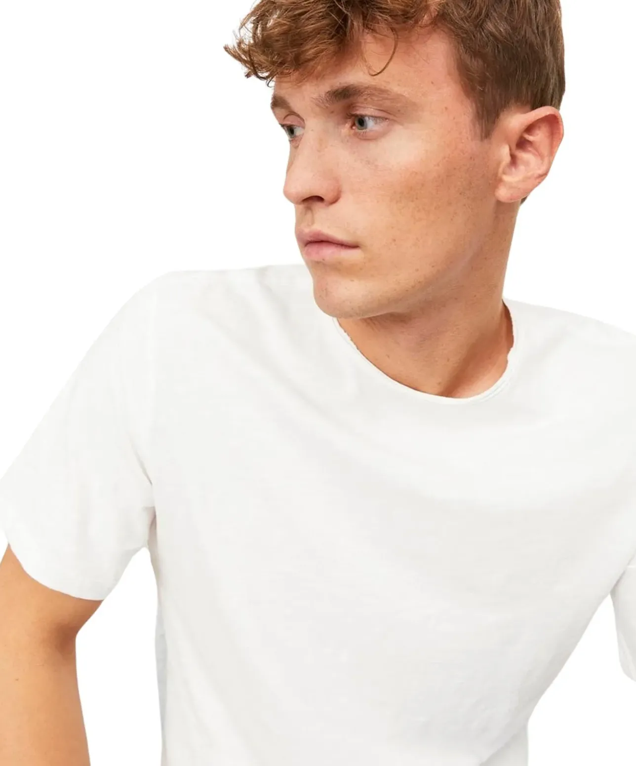 Jack & Jones Bio Baumwolle T Shirt Basher Tee in Weiß