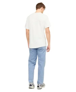 Jack & Jones Bio Baumwolle T Shirt Basher Tee in Weiß