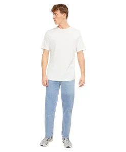 Jack & Jones Bio Baumwolle T Shirt Basher Tee in Weiß
