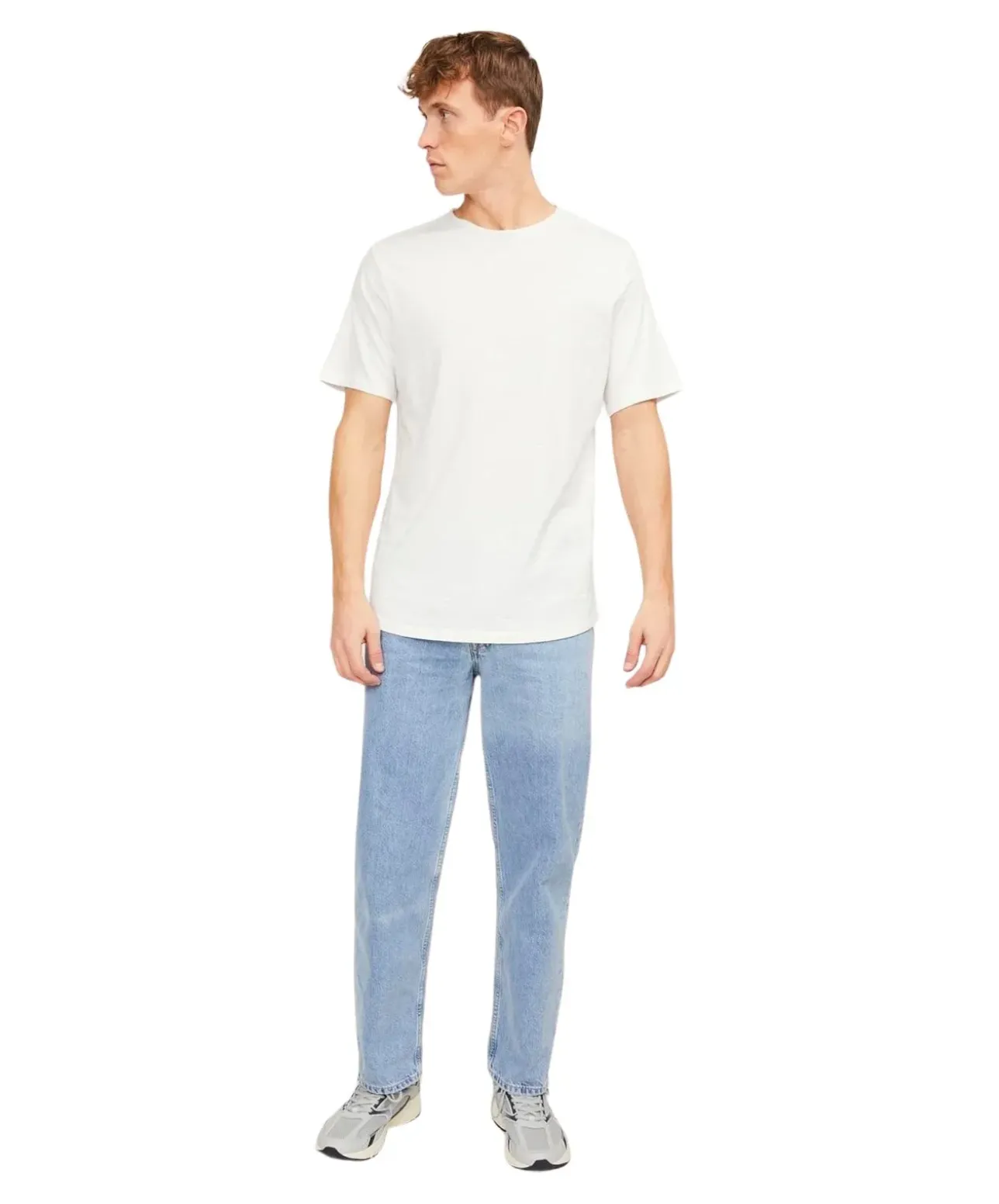 Jack & Jones Bio Baumwolle T Shirt Basher Tee in Weiß