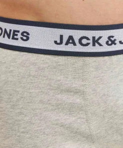 Jack & Jones Boxershorts Solid im 3er Pack mit Schriftzug