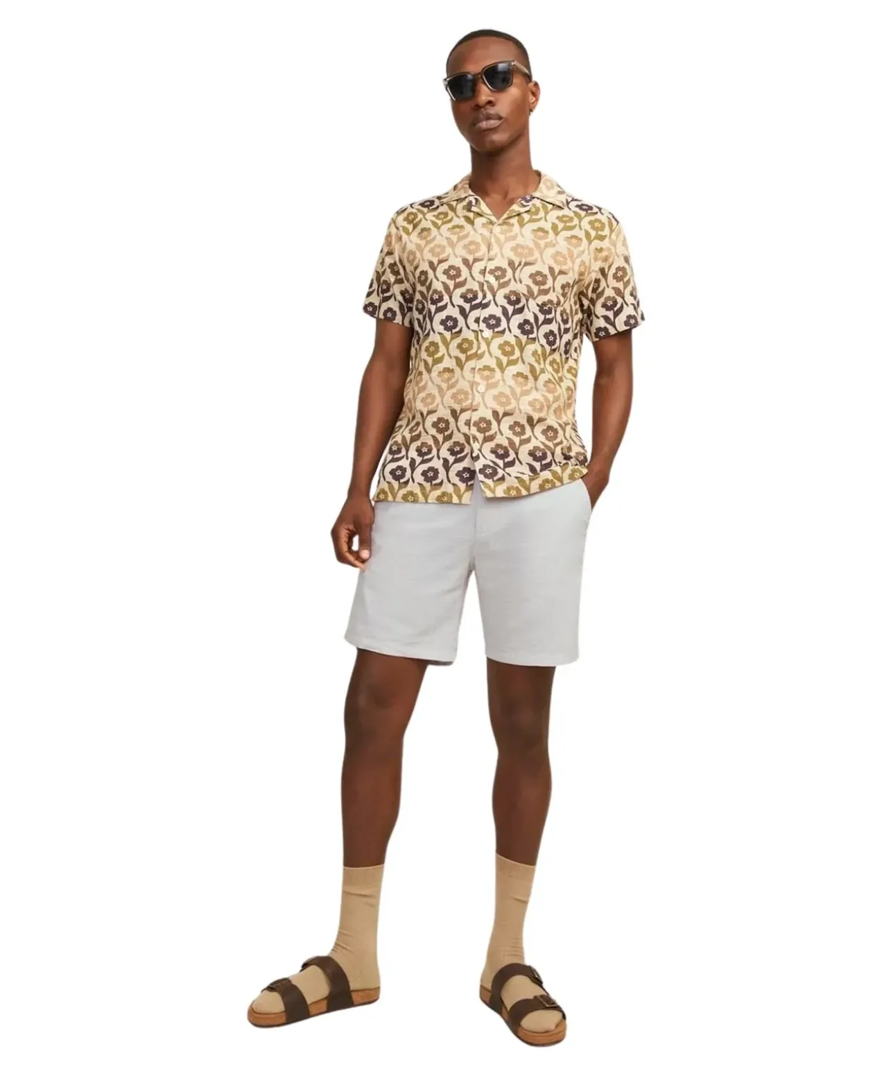 Jack & Jones Chino Shorts Stace in hellem Grau