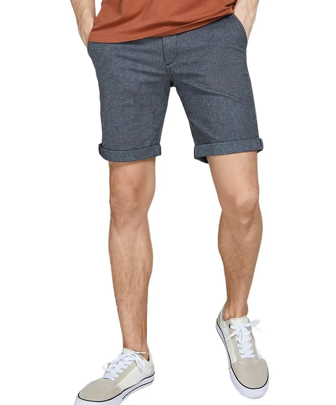 Jack & Jones Chino Shorts Fury in blauer Faded Optik