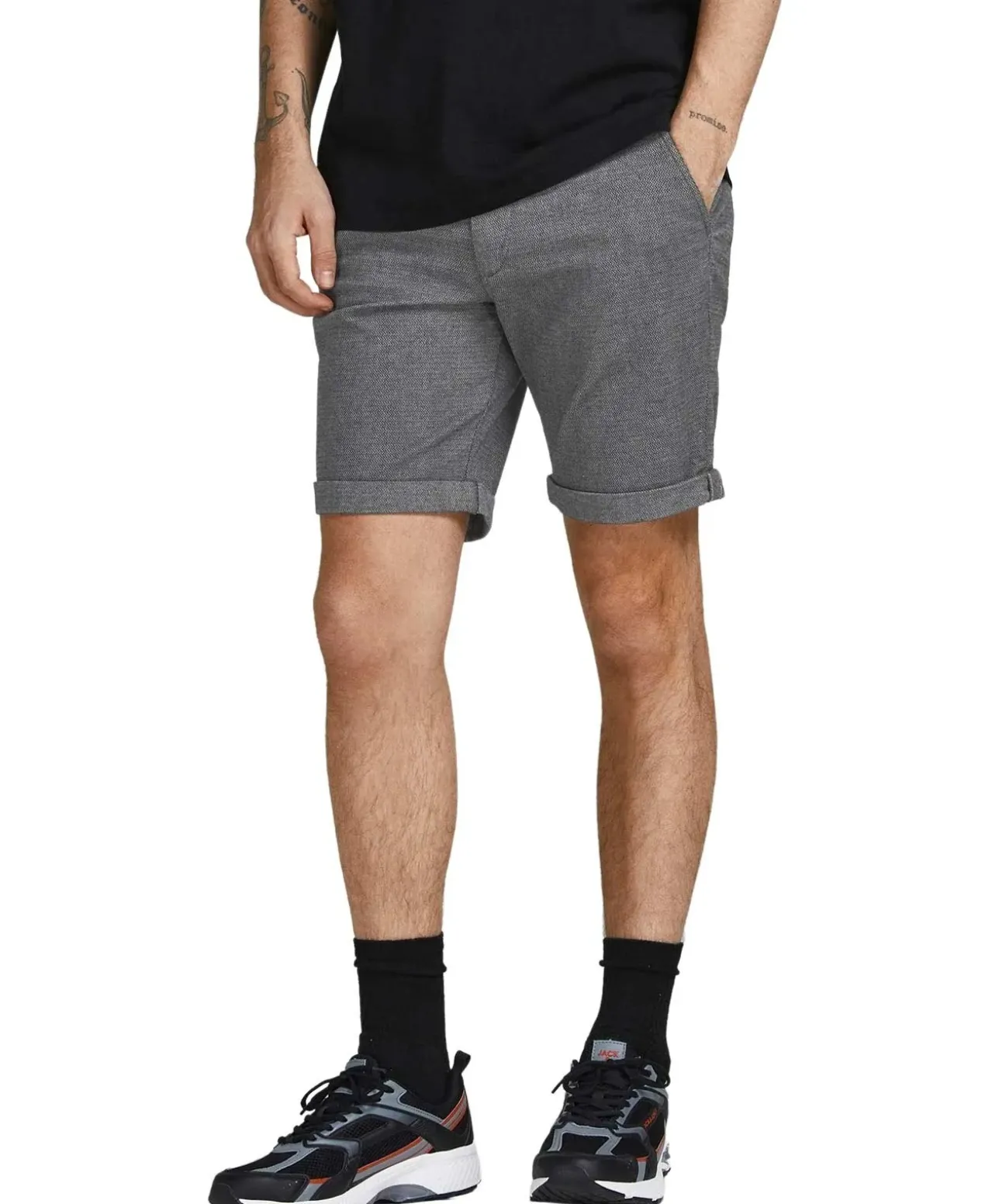 Jack & Jones Chino Shorts Fury in grauer Färbung