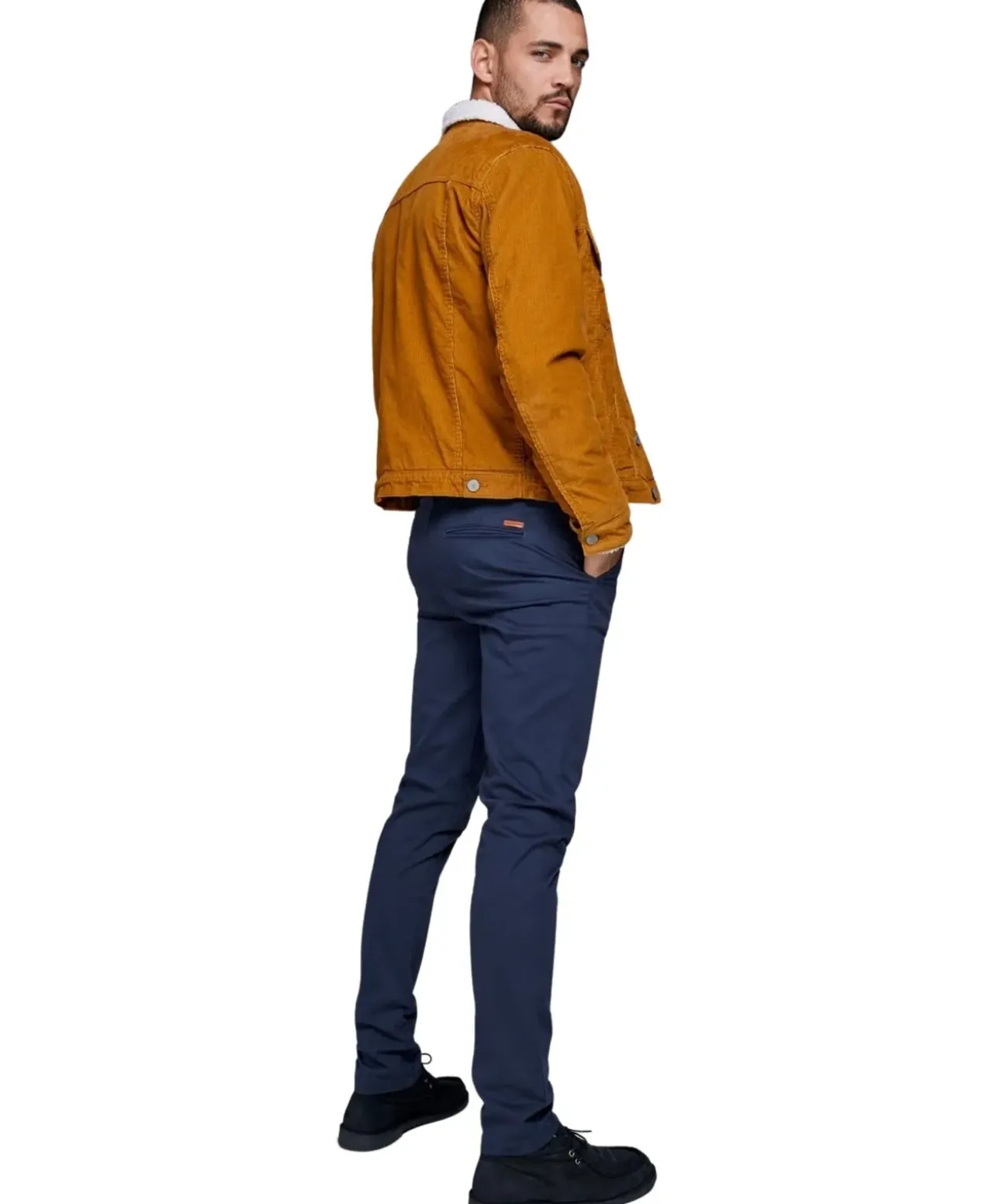 Jack & Jones Chino-Hose Marco Bowie in Dunkelblau