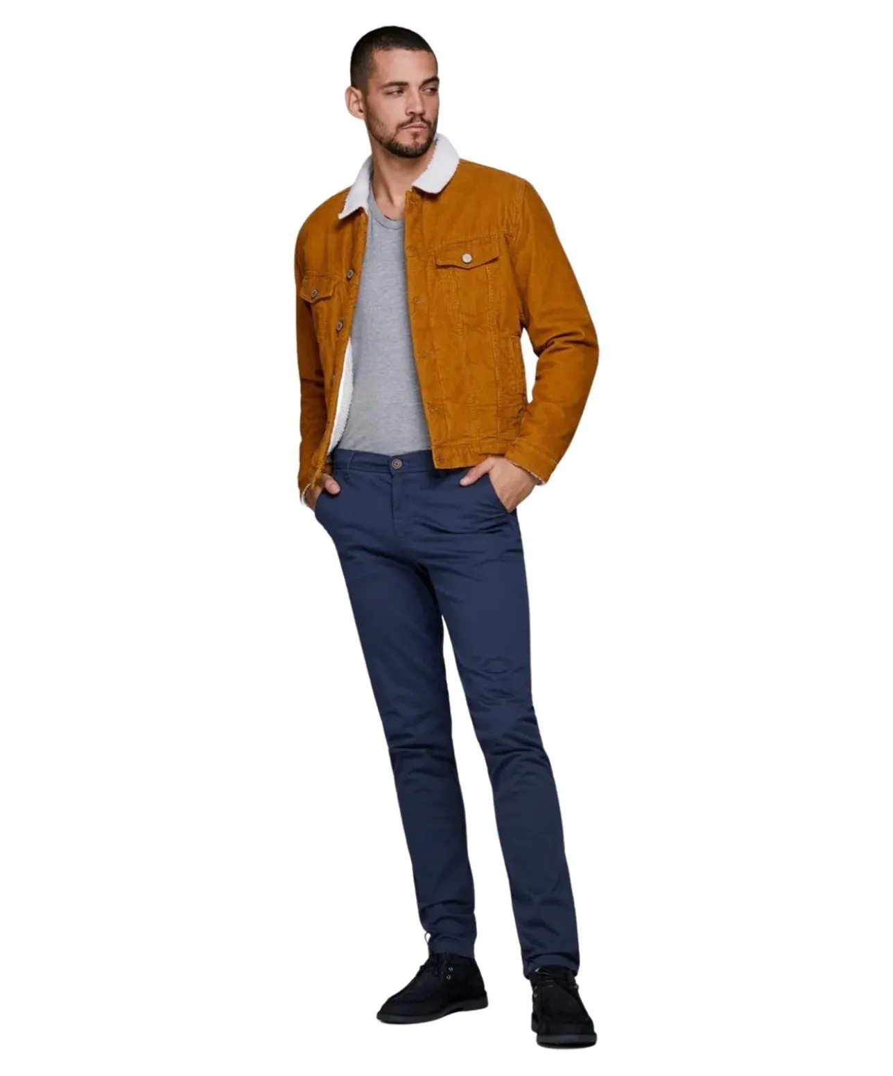 Jack & Jones Chino-Hose Marco Bowie in Dunkelblau