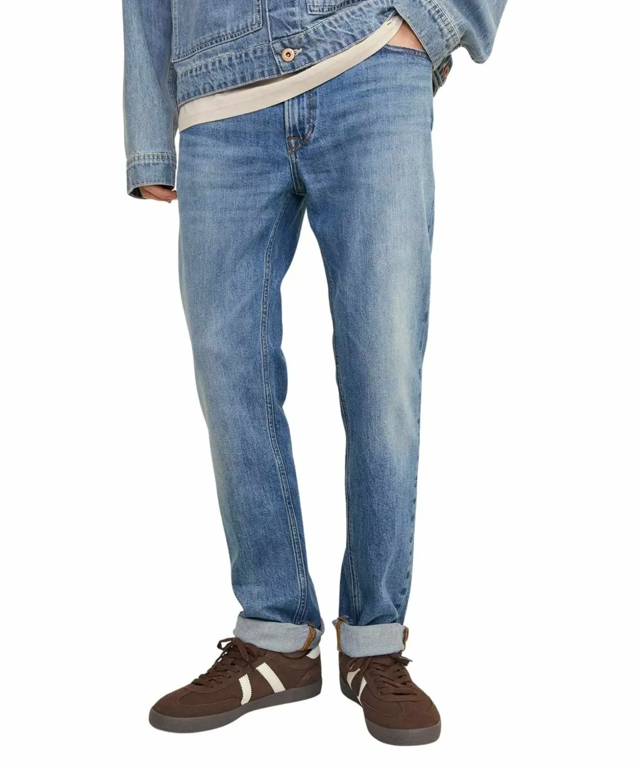 Jack & Jones Clark Original Jeans in Vintage-Blau