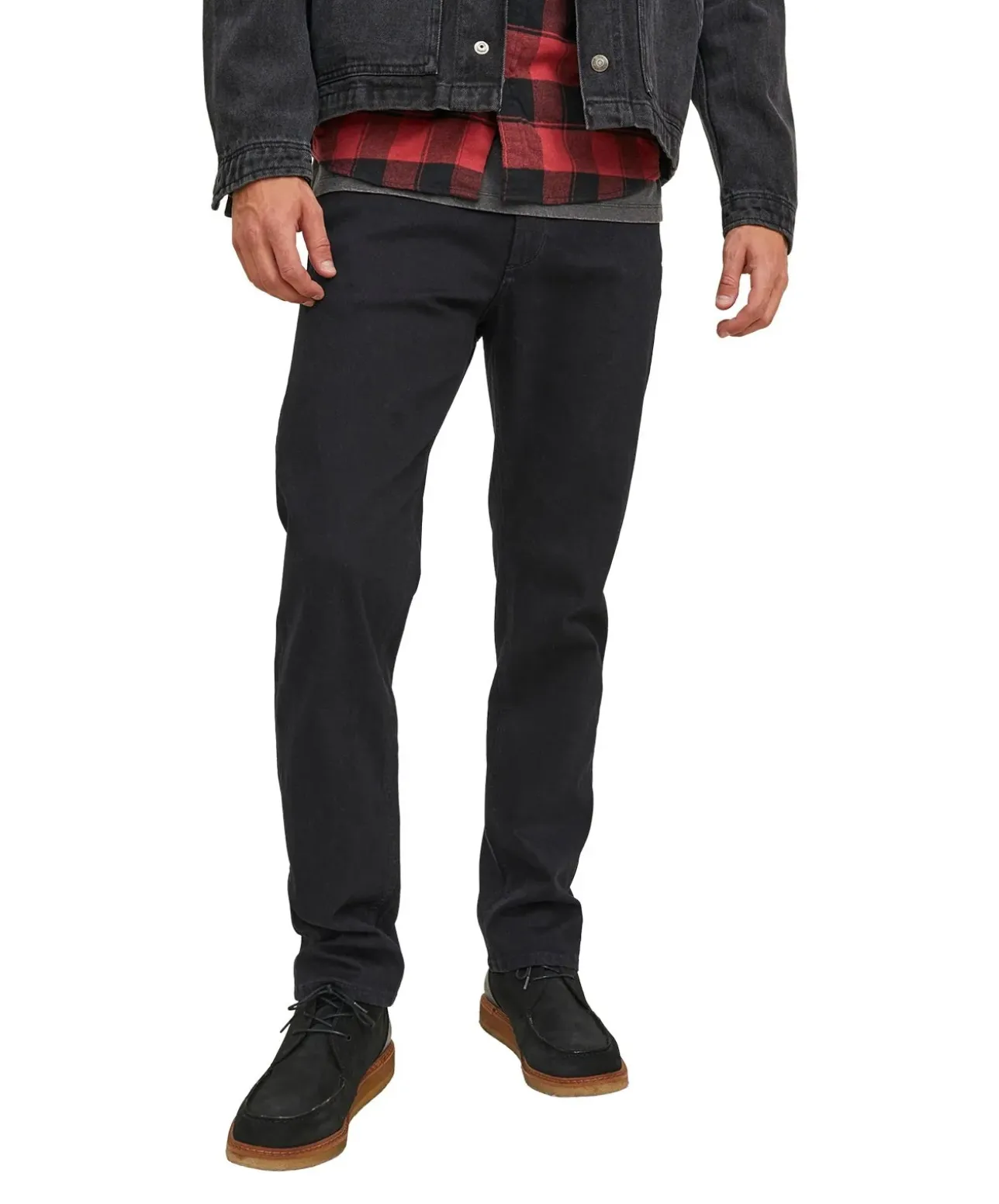 Jack & Jones Clark Regular Fit Jeans in Schwarz