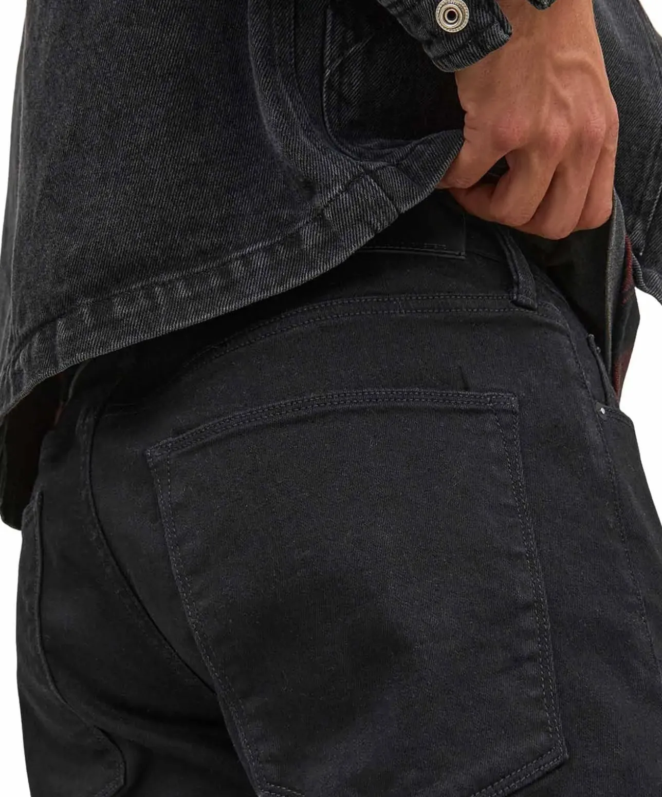 Jack & Jones Clark Regular Fit Jeans in Schwarz