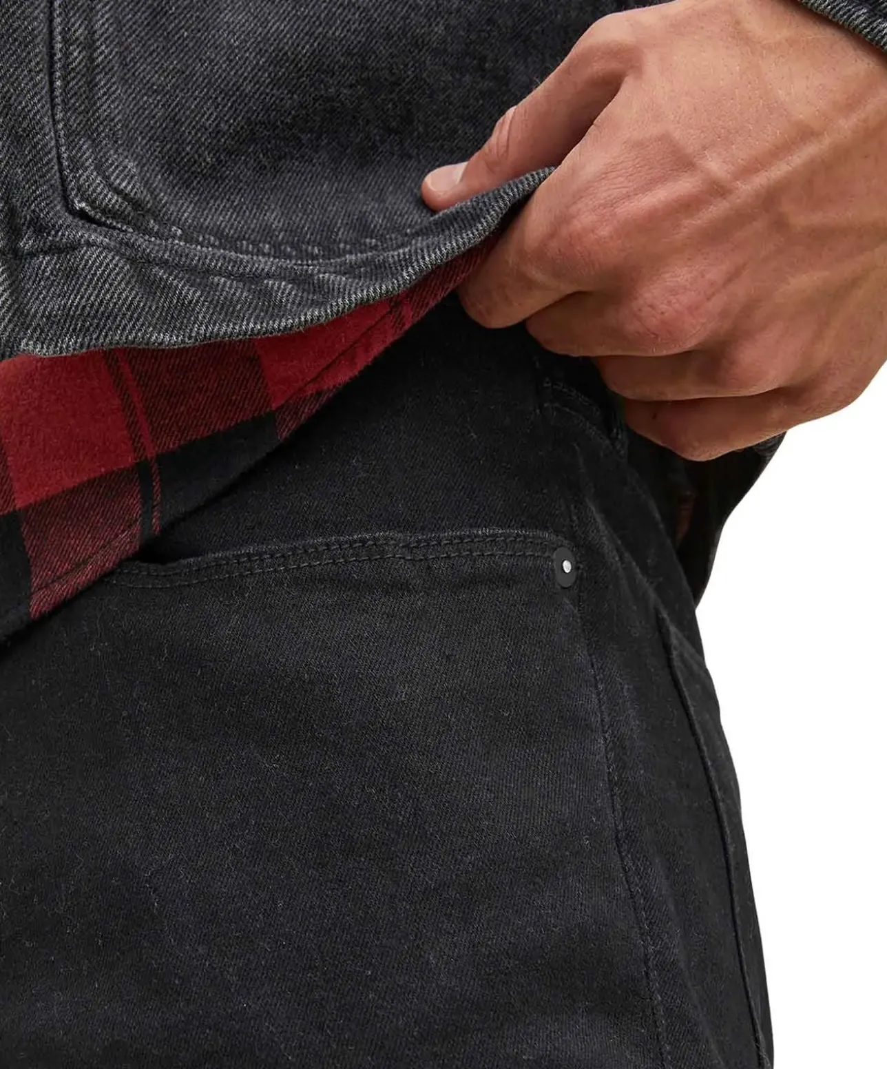 Jack & Jones Clark Regular Fit Jeans in Schwarz