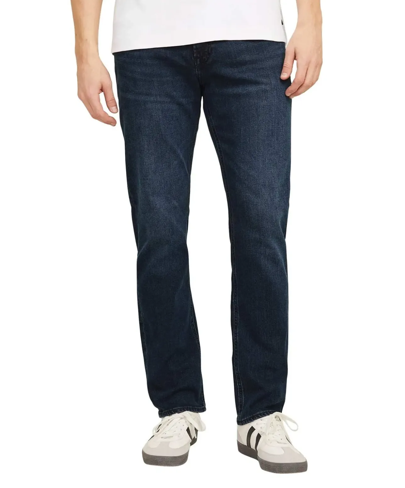 Jack & Jones Clark Regular Fit Jeans in dunkler Waschung