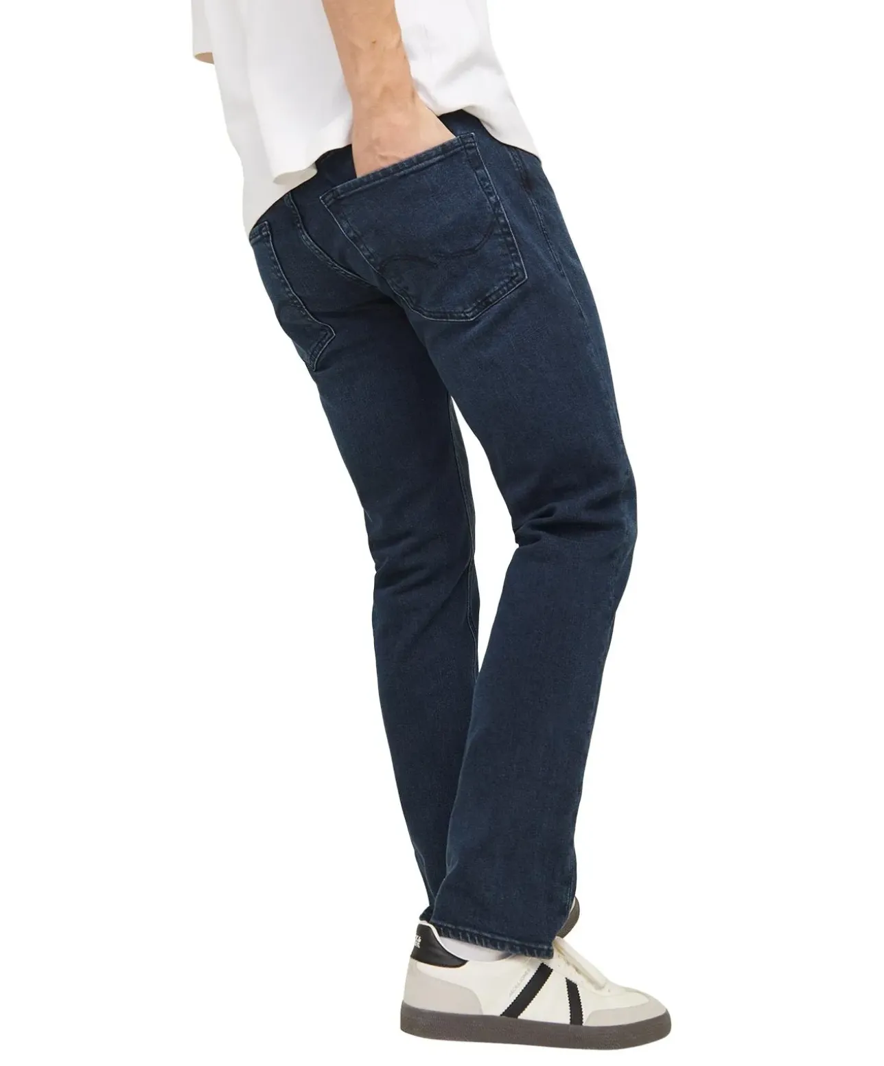 Jack & Jones Clark Regular Fit Jeans in dunkler Waschung