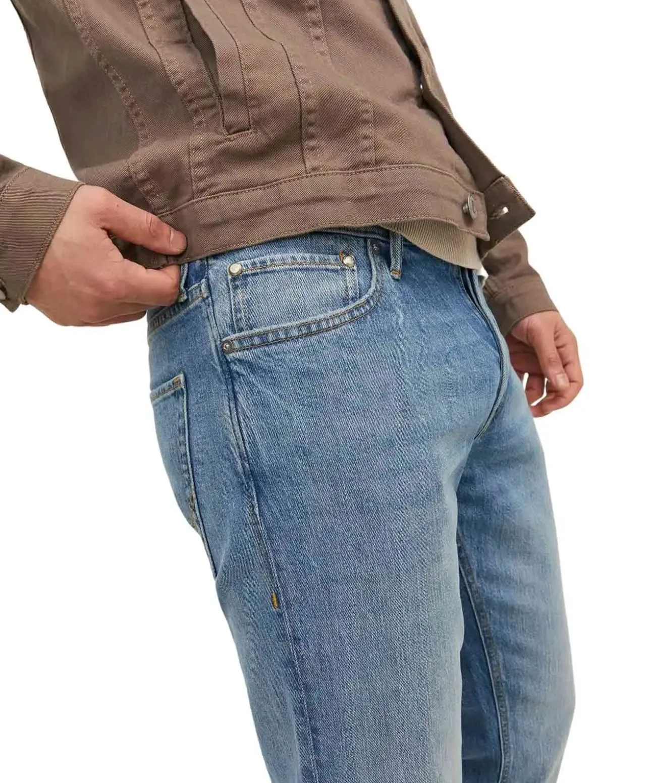 Jack & Jones Comfort Mike Original Jeans in Stone-Waschung