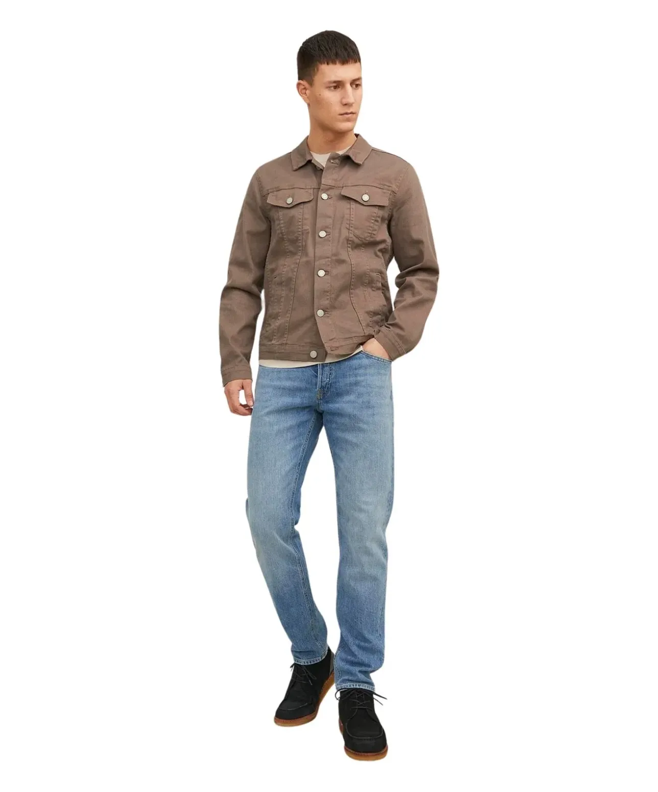 Jack & Jones Comfort Mike Original Jeans in Stone-Waschung