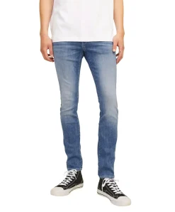 Jack & Jones Glenn Fox Slim Fit Jeans in Mittelblau