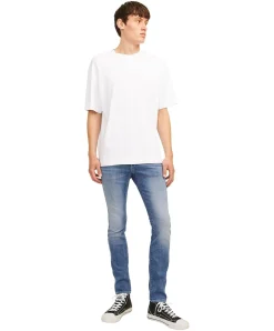 Jack & Jones Glenn Fox Slim Fit Jeans in Mittelblau