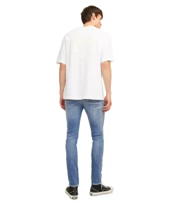 Jack & Jones Glenn Fox Slim Fit Jeans in Mittelblau