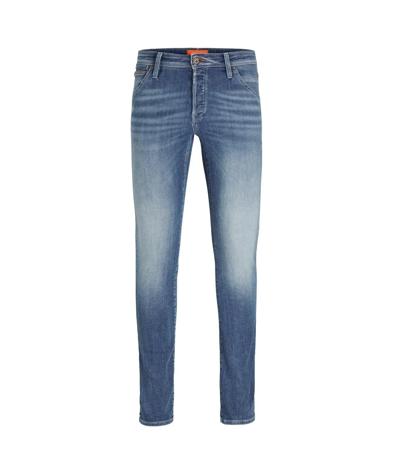 Jack & Jones Glenn Fox Slim Fit Jeans in Mittelblau