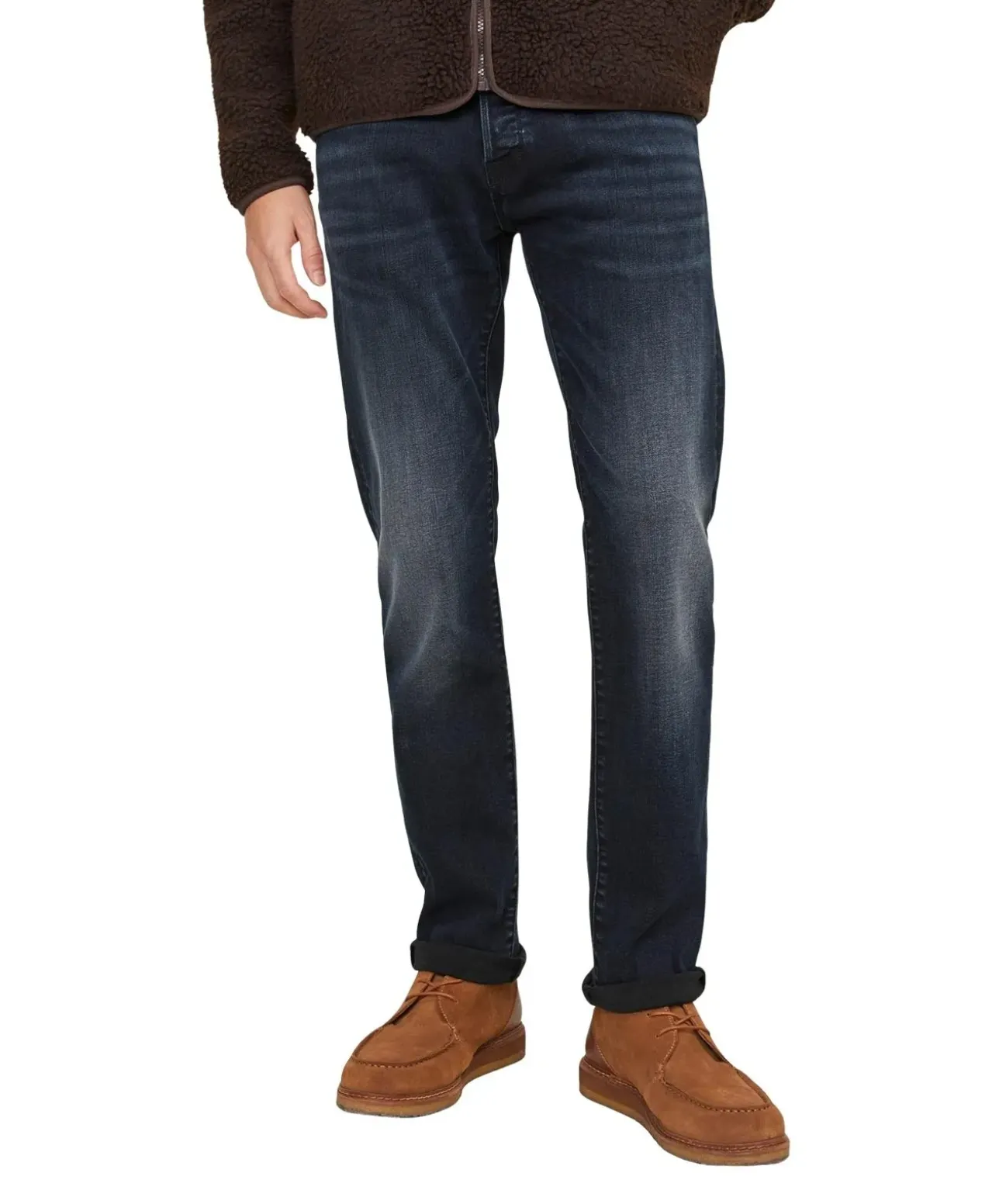 Jack & Jones Glenn Jeans Fox in dunkelblauer Waschung