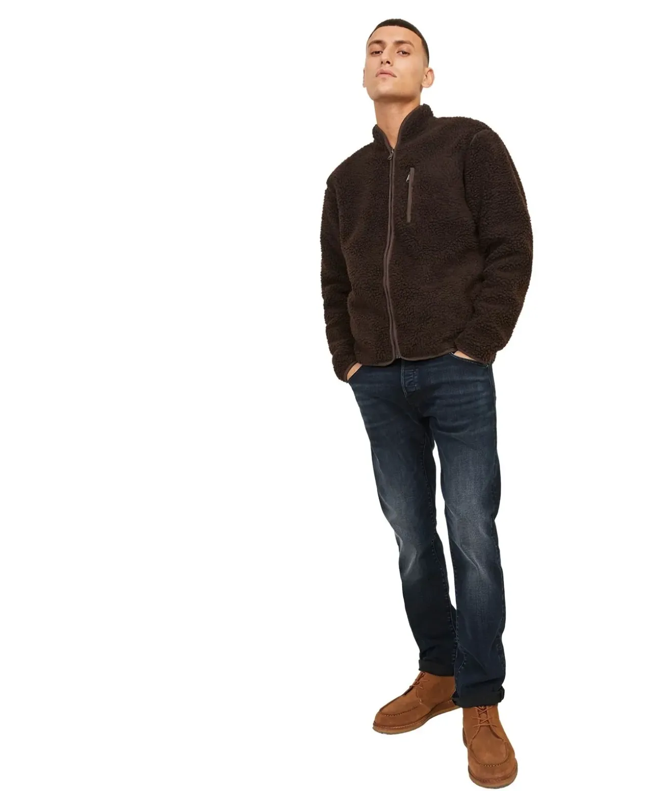Jack & Jones Glenn Jeans Fox in dunkelblauer Waschung