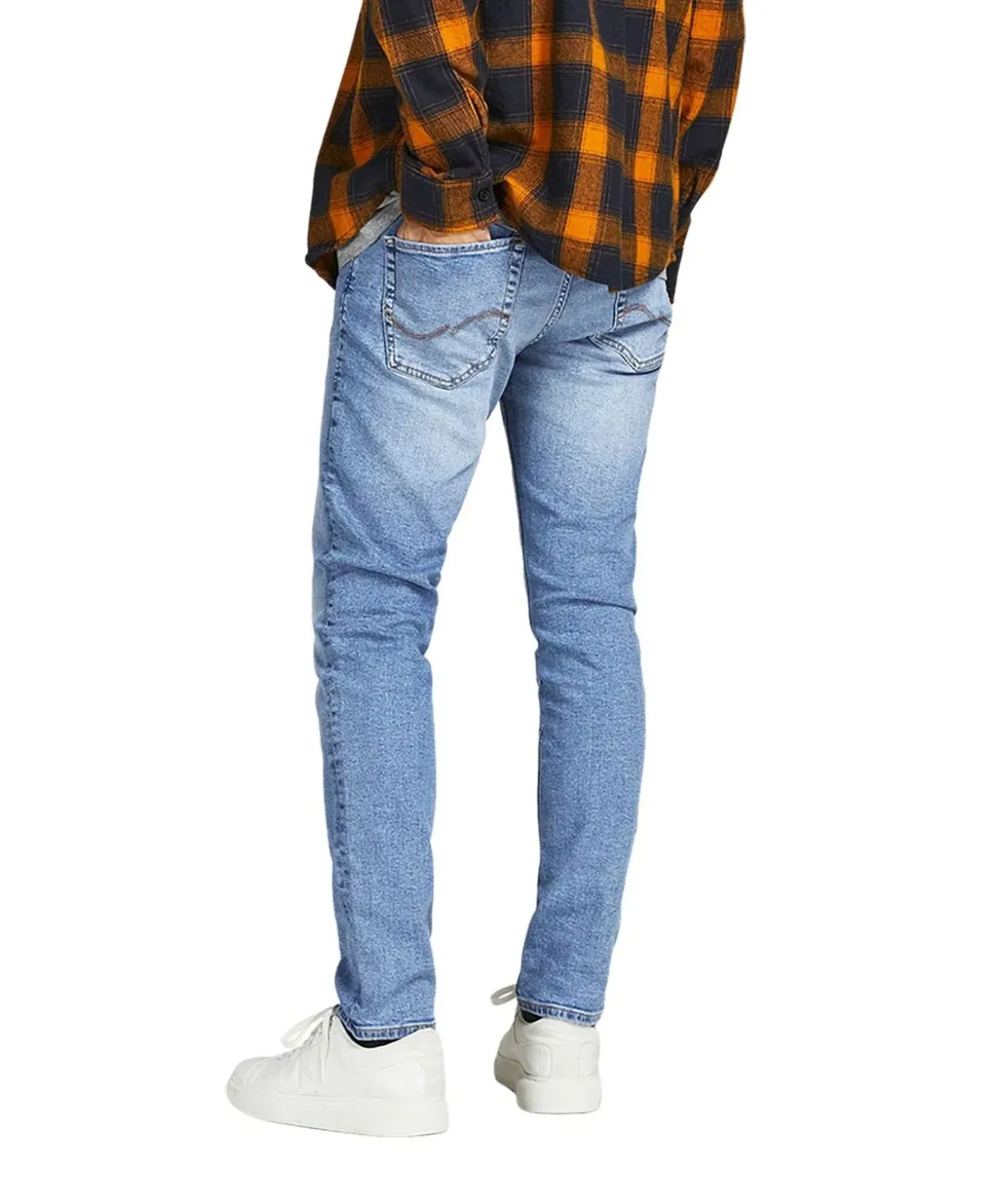 Jack & Jones Glenn Jeans in Hellblau mit schmaler Passform