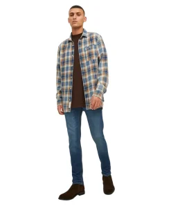 Jack & Jones Glenn Slim-fit Jeans in mittelblauer Waschung
