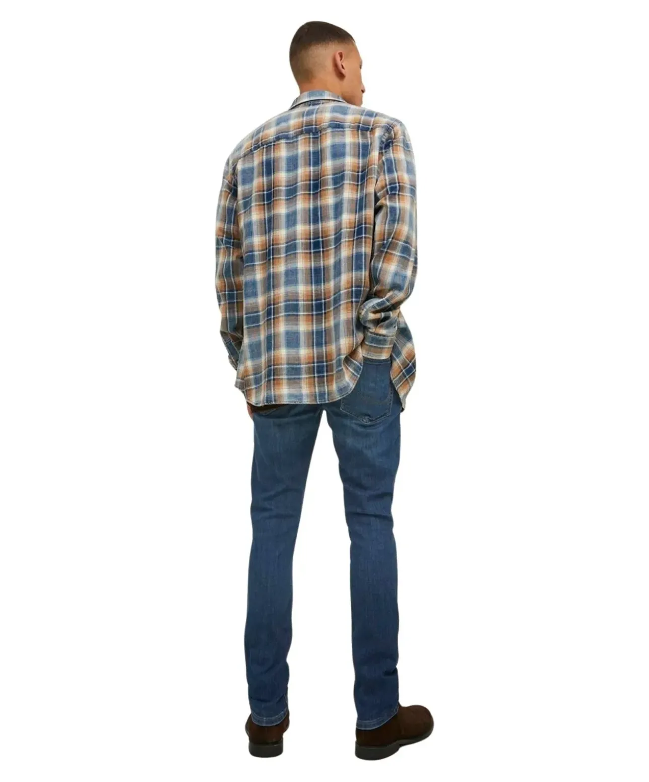 Jack & Jones Glenn Slim-fit Jeans in mittelblauer Waschung