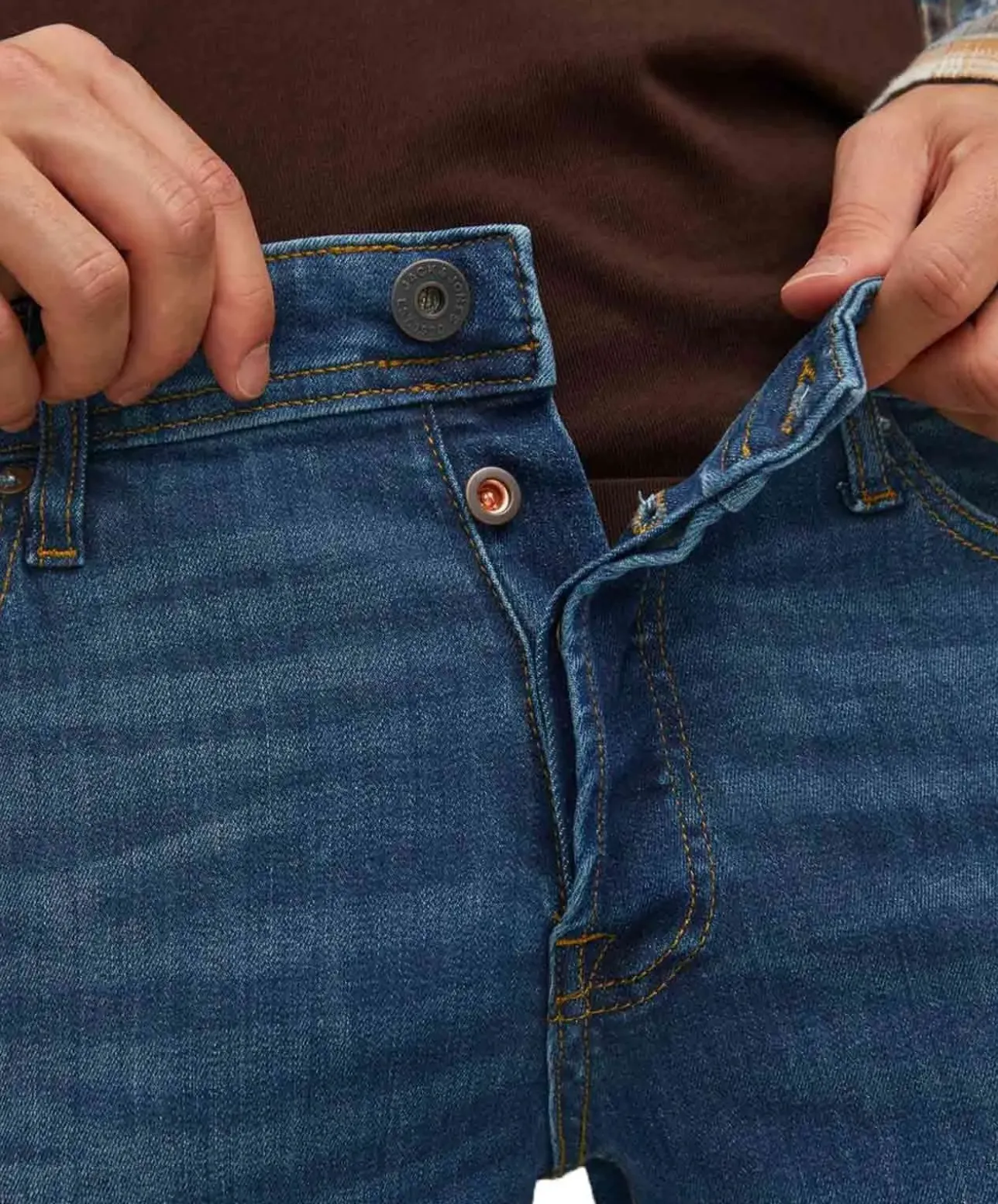Jack & Jones Glenn Slim-fit Jeans in mittelblauer Waschung