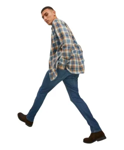 Jack & Jones Glenn Slim-fit Jeans in mittelblauer Waschung