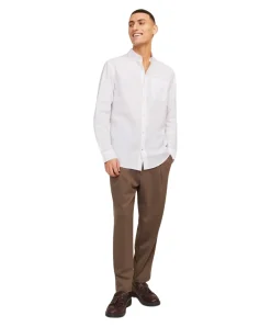 Jack & Jones Hemd Oxford mit Slim Fit in Weiß
