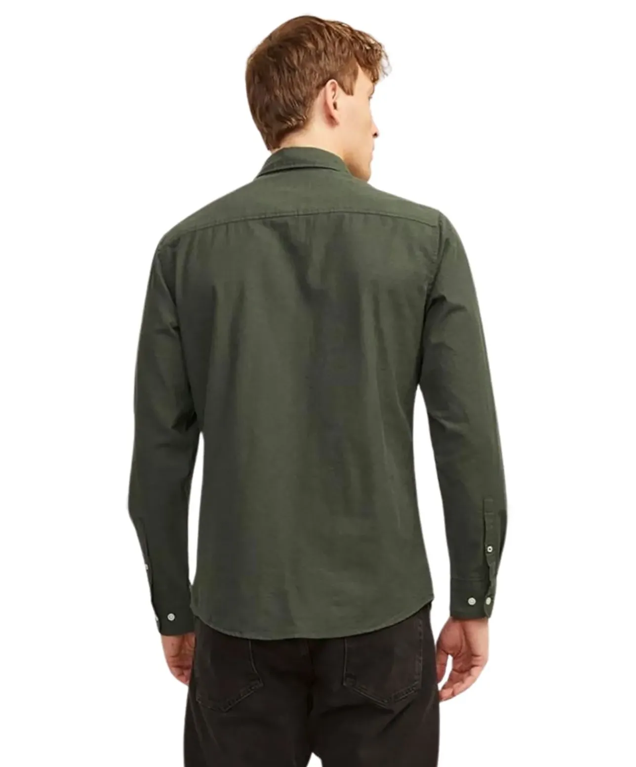 Jack & Jones Hemd Oxford mit Slim Fit in Dunkelgrün