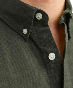 Jack & Jones Hemd Oxford mit Slim Fit in Dunkelgrün
