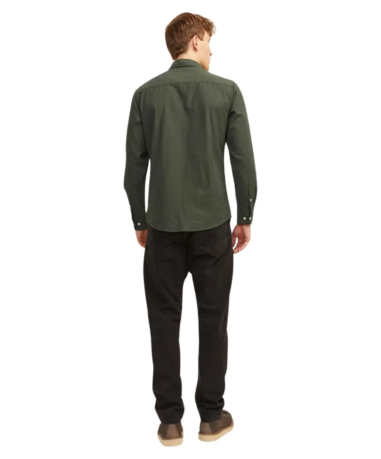 Jack & Jones Hemd Oxford mit Slim Fit in Dunkelgrün