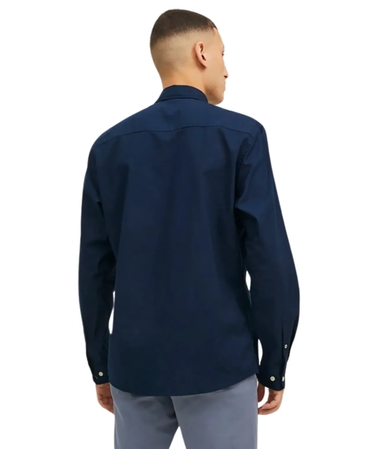 Jack & Jones Hemd Oxford mit Slim Fit in Dunkelblau