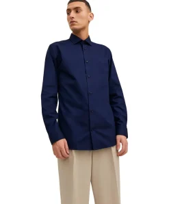 Jack & Jones Hemd Parker mit Langarm in Dunkelblau